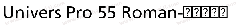 Univers Pro 55 Roman字体转换